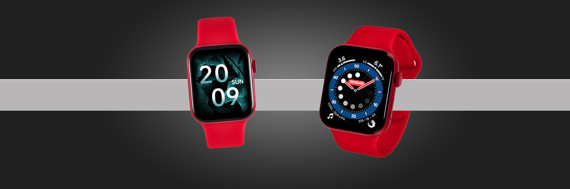 smartwatch dla kobiety czerwony Watchmark Wi12