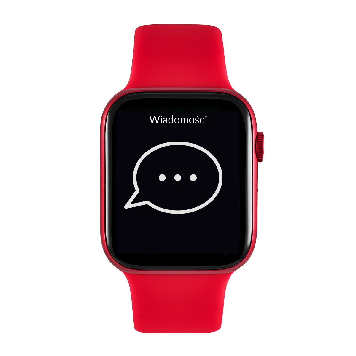 smartwatch z funkcją rozmowy Watchmark Wi12 czerwony